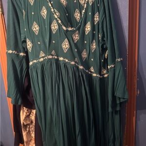 Torrid Green Patterned Dress